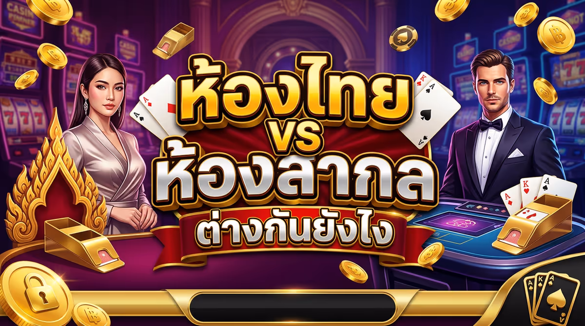 เล่นบาคาร่าห้องไทยกับห้องสากลต่างกันยังไง? ผมลองแล้วบอกได้
