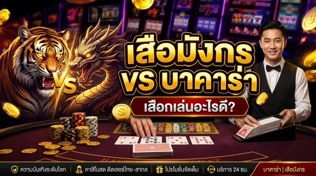 เสือมังกรกับบาคาร่า เกมไหนง่ายกว่ากัน? มุมมองจากคนเล่นมา 2 ปี