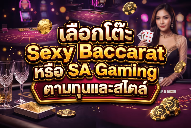 เลือกโต๊ะ Sexy Baccarat หรือ SA Gaming ตามทุนและสไตล์